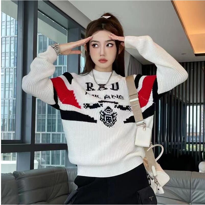Women' Sweater Fall/Winter 2022 Designer fashion monogrammed laminated print Loose C Family monogrammed round neck pullover coat -XL, Black
Women' Sweater Fall/Winter 2022 Designer fashion monogrammed laminated print Loose C Family monogrammed round neck pullover coat -XL, Black