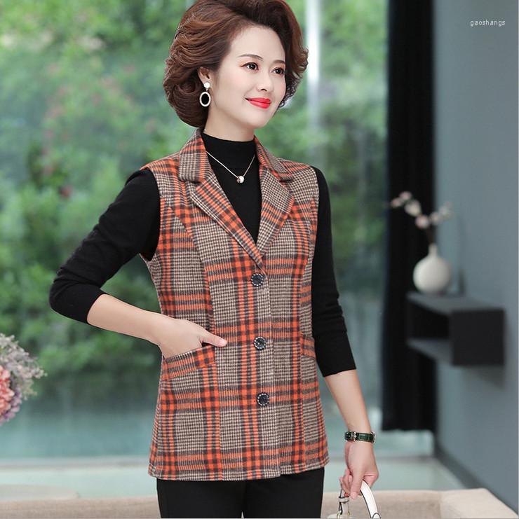 Women's Vests Blazer Vest Plaid Middle Age Women 2022 Spring Autumn Mother Clothing Tweed Waistcoat Women's, Black 8026
Women's Vests Blazer Vest Plaid Middle Age Women 2022 Spring Autumn Mother Clothing Tweed Waistcoat Women's, Black 8026