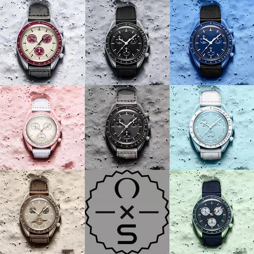Bioceramic Quartz Chronograph Mens Womens Moonswatch Watch Mission To Mercury 42mm Black Nylon Luxury MOON Watch Limited Edition master wristwatches, Watch box
Bioceramic Quartz Chronograph Mens Womens Moonswatch Watch Mission To Mercury 42mm Black Nylon Luxury MOON Watch Limited Edition master wristwatches, Watch box
