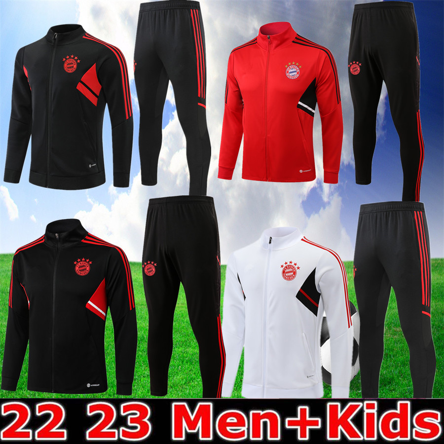 TOP 22 23 Bayern Men's and Kids Training Jersey Jersey Set Long Zip DE LIGT2022 2023 SANE Football Tracksuit Jacket, Multi
TOP 22 23 Bayern Men's and Kids Training Jersey Jersey Set Long Zip DE LIGT2022 2023 SANE Football Tracksuit Jacket, Multi