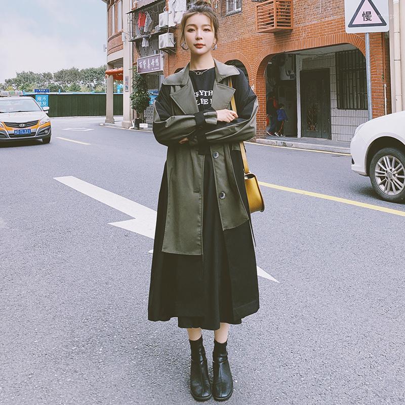 Women' Trench Coats Women' Windbreaker Long Spring Autumn Stitching Ladies Cloak Female Loose Big Size Lapel Cotton High Quality, Black
Women' Trench Coats Women' Windbreaker Long Spring Autumn Stitching Ladies Cloak Female Loose Big Size Lapel Cotton High Quality, Black
