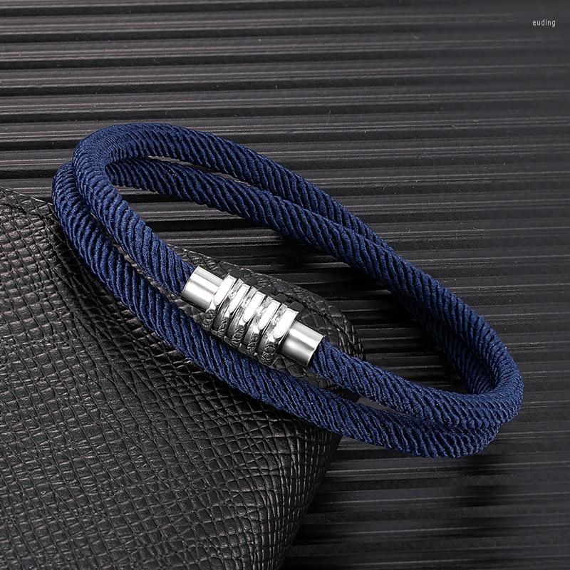 Charm Bracelets MKENDN Trendy Men Handmade Double Strand Wrap Sailing Rope Bracelet Hex Magnetic Clasp Women Summer Beach Waterproof Jewelry
Charm Bracelets MKENDN Trendy Men Handmade Double Strand Wrap Sailing Rope Bracelet Hex Magnetic Clasp Women Summer Beach Waterproof Jewelry