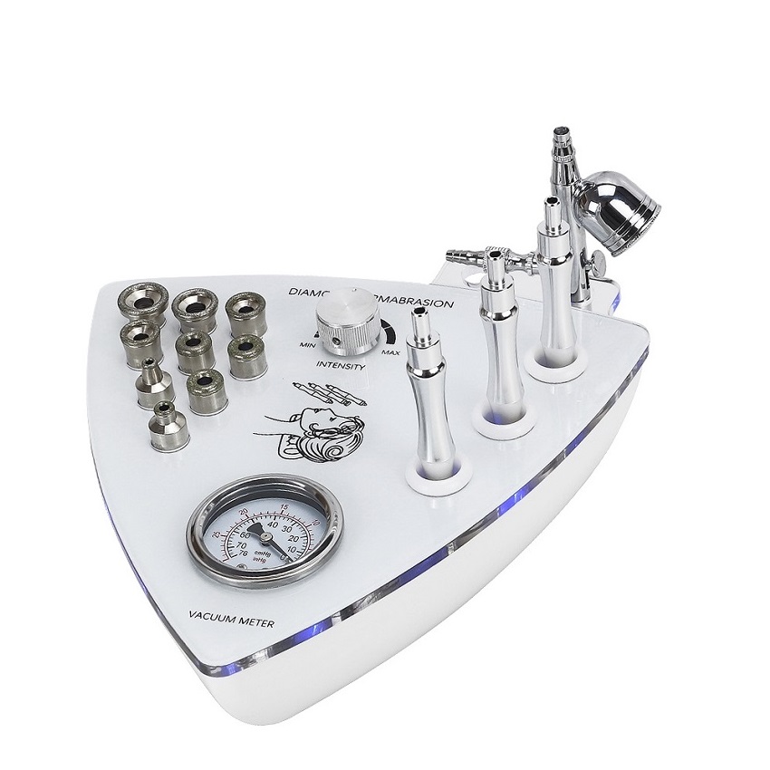 2 in 1 Diamond Dermabrasion Exfoliation Machine Nano Moisturizing Water Sprayer Remove Blackhead Wrinkle Facial Peeling Machine