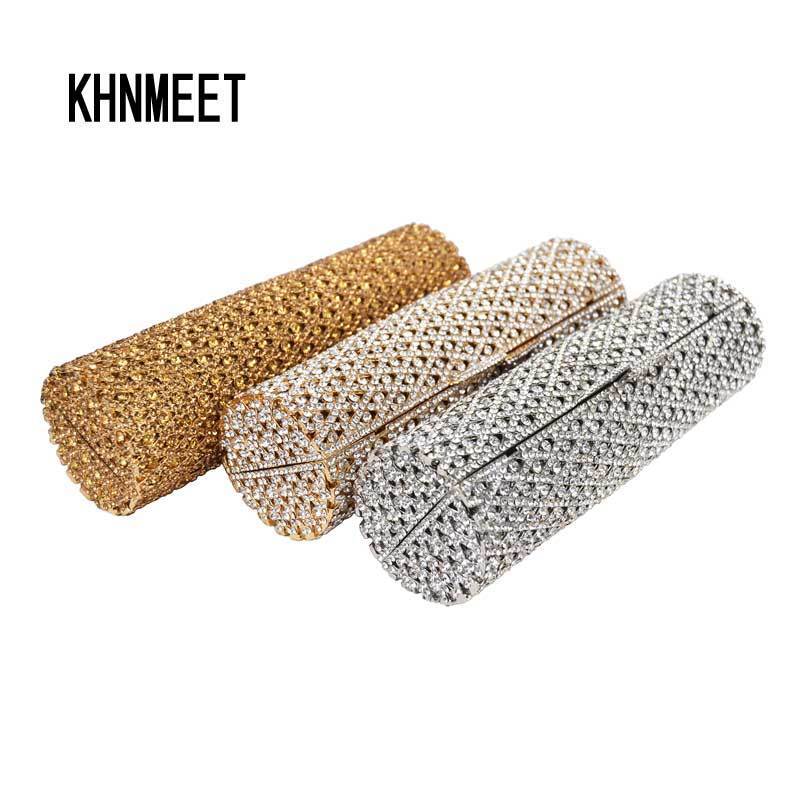 Evening Bags Golden Cylindrical Crystal Purse Luxury Clutch Bags Prom purse Silver sparkly diamante banquet bag Bride Wedding Party bag SC484 220913, Silver pearl
Evening Bags Golden Cylindrical Crystal Purse Luxury Clutch Bags Prom purse Silver sparkly diamante banquet bag Bride Wedding Party bag SC484 220913, Silver pearl
