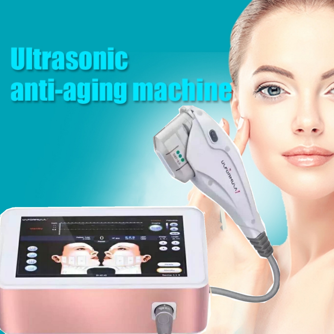 3D HIFU RF Equipment High Effect Facial Contour Skin Lifting Ultrasound Machine Anti-wrinkle Whitening and Rejuvenation
3D HIFU RF Equipment High Effect Facial Contour Skin Lifting Ultrasound Machine Anti-wrinkle Whitening and Rejuvenation