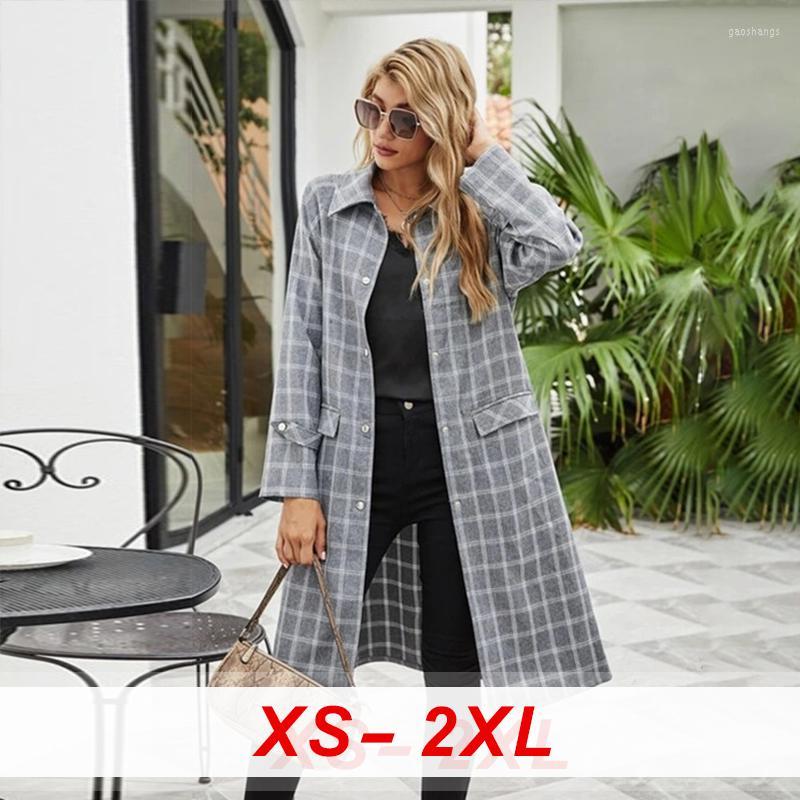 Women's Trench Coats Long Sleeve Vintage Knitted Cardigan Jackets Plaid Female Jacket 2022 Spring Autumn Plus Size Women Button Coat Casaco, Gray
Women's Trench Coats Long Sleeve Vintage Knitted Cardigan Jackets Plaid Female Jacket 2022 Spring Autumn Plus Size Women Button Coat Casaco, Gray