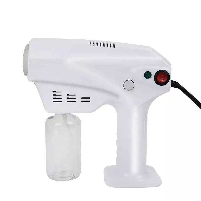 260ml Portable Facial Steamer Disinfection Blue Light Steam Spray Hair Spray Machine Aerosol Water Mist Trigger Sprayer
