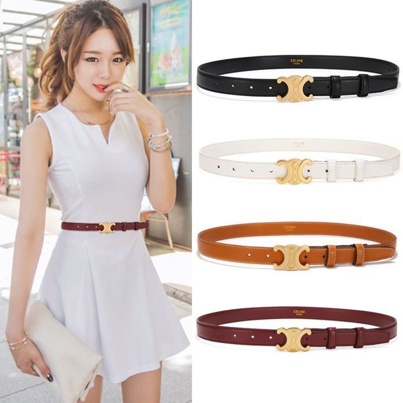Celins Belt Womens Fashion Jeans Simple and Versatile Style Leather Arc De Triomphe Decoration Skirt, Black
Celins Belt Womens Fashion Jeans Simple and Versatile Style Leather Arc De Triomphe Decoration Skirt, Black