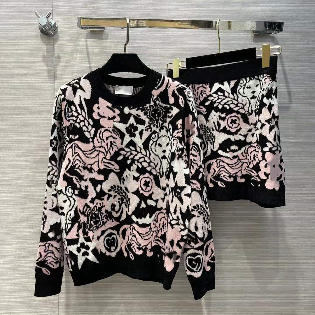 Two Piece Dress 2022 New Autumn Winter O Neck Long Sleeve Sweater And Skirts Brand Same Style 2 Pieces Sets Women's 0913-5, Multi
Two Piece Dress 2022 New Autumn Winter O Neck Long Sleeve Sweater And Skirts Brand Same Style 2 Pieces Sets Women's 0913-5, Multi