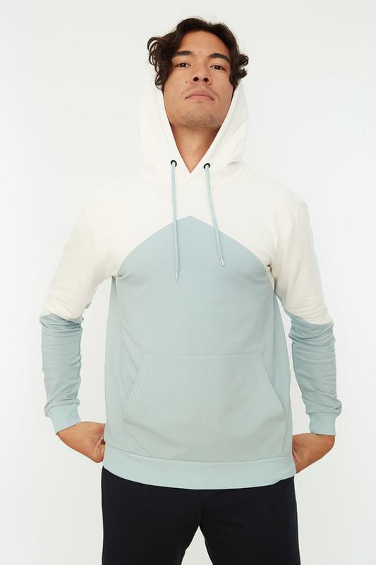 Men s Hoodies Sweatshirts Trendyol white men s hooded kangaroo pocket long sleeve Sweatshirt TMNAW20SW0212 220913