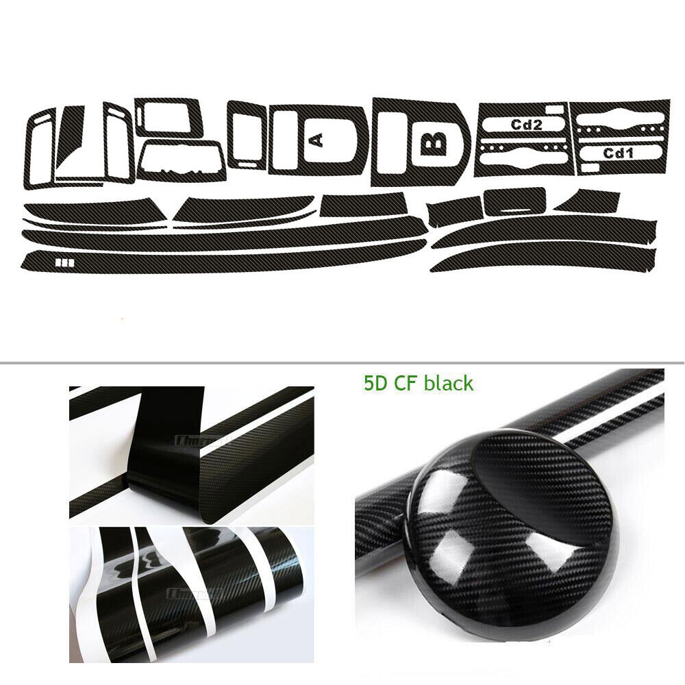 For Infiniti G37 G37S coupe 2 doors 5D Carbon Fiber Pattern Interior DIY Trim Decals