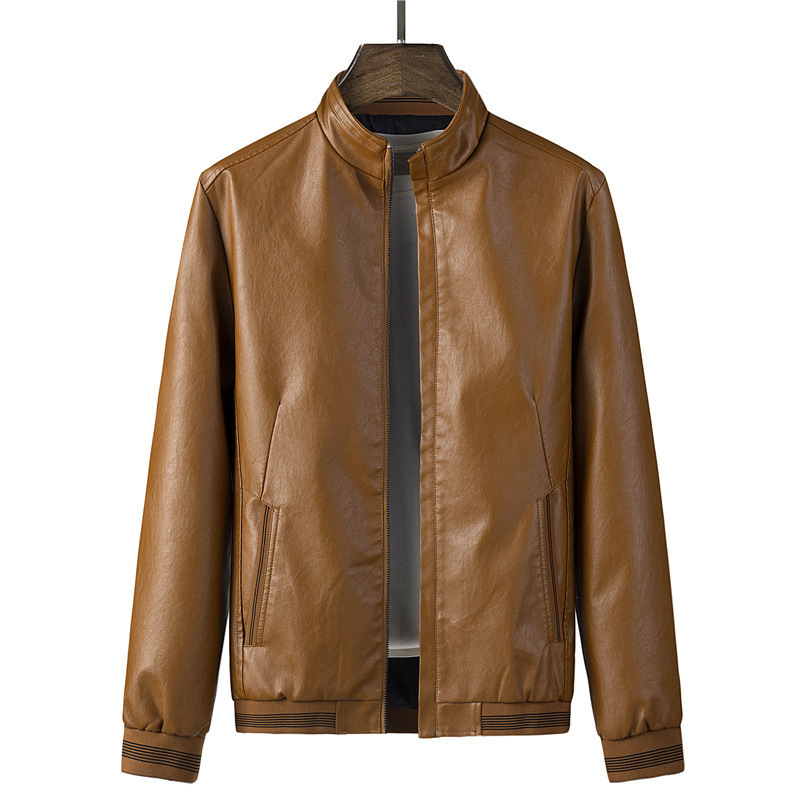Men's Leather Faux Rider PU Jacket Men Casual Outwear Coat Windbreaker Motorcycle Jackets Business Male Large Size Overcoats 8XL 220913