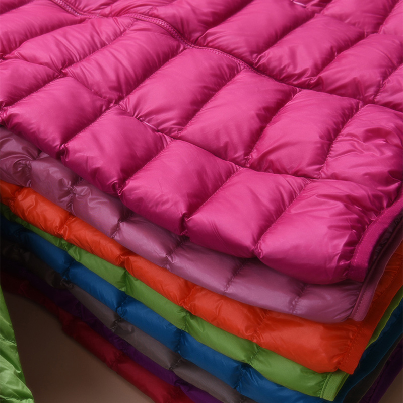 Women's Down Parkas FMFSSOM Autumn Women Ultralight Thin Down Jacket 90% White Duck Down Hooded Jackets Warm Coat Parka Female Portable Outwear 2