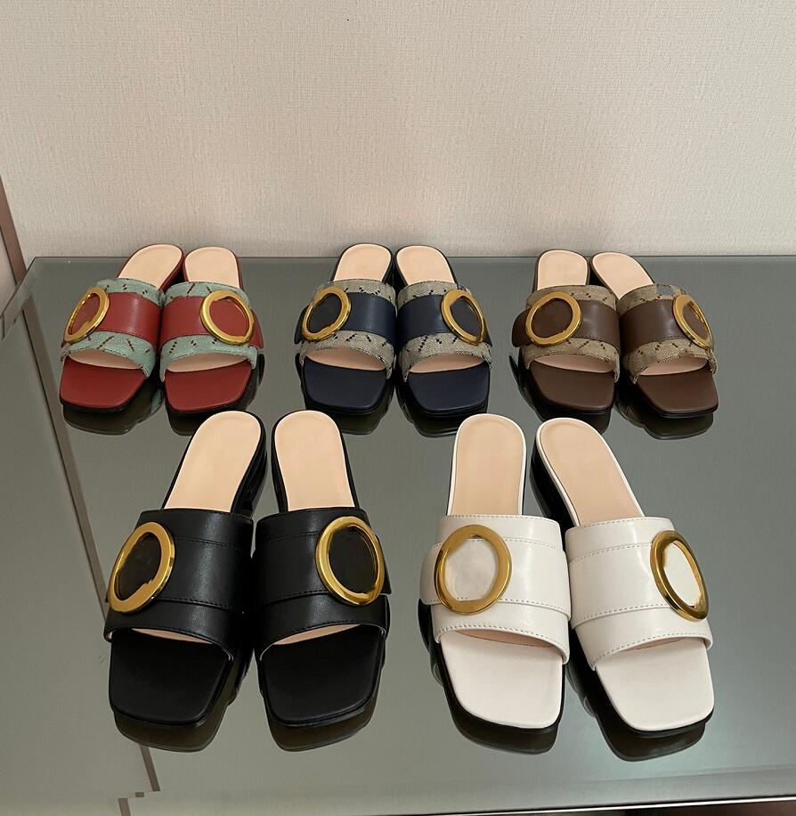 Summer Leisure Slippers classic Printing Flat Bottom Sandal PU Leather Designer Sandals Fashion Luxury Metal Buckle Women's Half Slipper, Black flower
Summer Leisure Slippers classic Printing Flat Bottom Sandal PU Leather Designer Sandals Fashion Luxury Metal Buckle Women's Half Slipper, Black flower