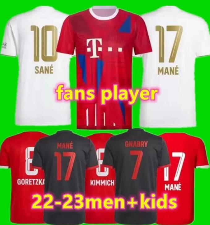 DE LIGT MANE soccer jerseys 22 23 GRAVENBERCH SANE BAYERN MUNICH Mazraoui MULLER DAVIES KIMMICH TEL football shirts Men Kids kit COMAN 2022 2023 uniform third player
DE LIGT MANE soccer jerseys 22 23 GRAVENBERCH SANE BAYERN MUNICH Mazraoui MULLER DAVIES KIMMICH TEL football shirts Men Kids kit COMAN 2022 2023 uniform third player