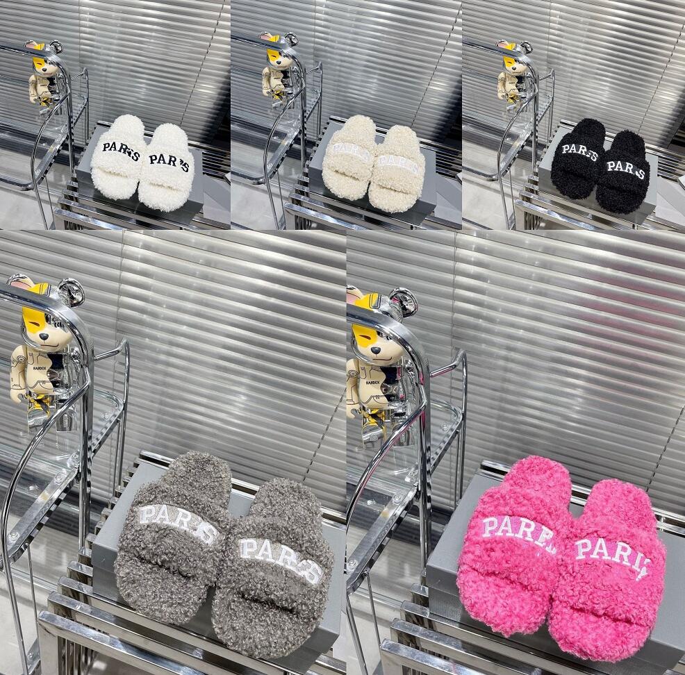 Paris Furry Slippers Womens Outdoor Autumn Winter Sandal Luxury Lamb Wool Home Slipper Designer Shoes Fashion Flat Bottom Plush Sandals, Not for individual sale
Paris Furry Slippers Womens Outdoor Autumn Winter Sandal Luxury Lamb Wool Home Slipper Designer Shoes Fashion Flat Bottom Plush Sandals, Not for individual sale