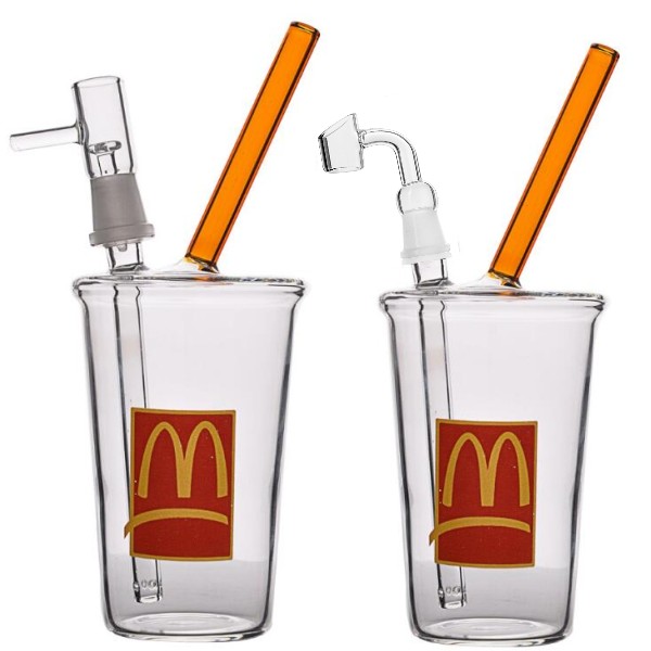 Mini Cute Glass Beaker Bongs Hookahs McDonald Cup Oil Rigs Hookah Smoking Accessories Water Pipes Bubbler 14mm 8.1 Inchs
Mini Cute Glass Beaker Bongs Hookahs McDonald Cup Oil Rigs Hookah Smoking Accessories Water Pipes Bubbler 14mm 8.1 Inchs