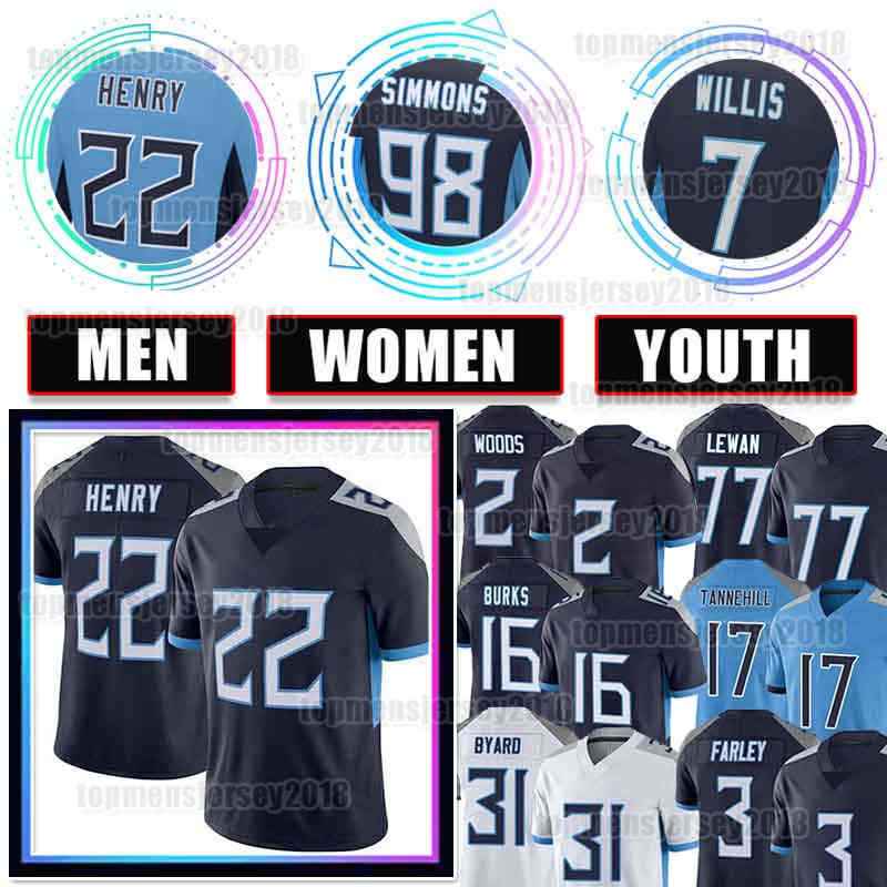 22 Derrick Henry Football Jerseys 98 Jeffery Simmons 17 Ryan Tannehill 31 Kevin Byard Robert Woods Malik Willis Taylor Lewan Treylon Burks Caleb Farley Randy Bullock, Kids s-xl juren
22 Derrick Henry Football Jerseys 98 Jeffery Simmons 17 Ryan Tannehill 31 Kevin Byard Robert Woods Malik Willis Taylor Lewan Treylon Burks Caleb Farley Randy Bullock, Kids s-xl juren