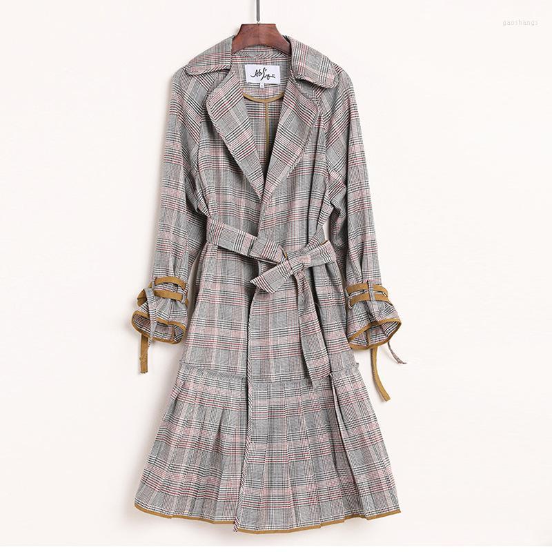Women' Trench Coats Spring Women' Windbreaker Fashion Leisure MEDIUM LENGTH PLAID With Belt, Oatmeal ash
Women' Trench Coats Spring Women' Windbreaker Fashion Leisure MEDIUM LENGTH PLAID With Belt, Oatmeal ash