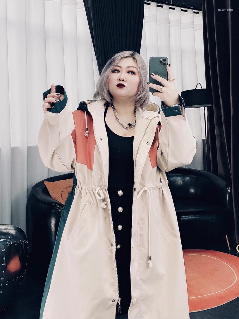 Women's Trench Coats Spring Plus Size Women's Over-the-knee Coat 200 Kg Fat MM Loose Casual Windbreaker Contrast Color Hooded, Black
Women's Trench Coats Spring Plus Size Women's Over-the-knee Coat 200 Kg Fat MM Loose Casual Windbreaker Contrast Color Hooded, Black