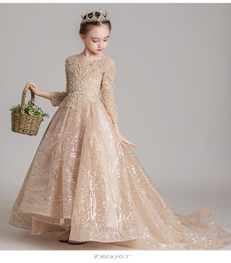 Vintage Lace Flower Girl Dresses Girl Pageant Dresses Sweetheart 2023 Crystal junior Girls Formal Dress Kids Prom Communion Gowns