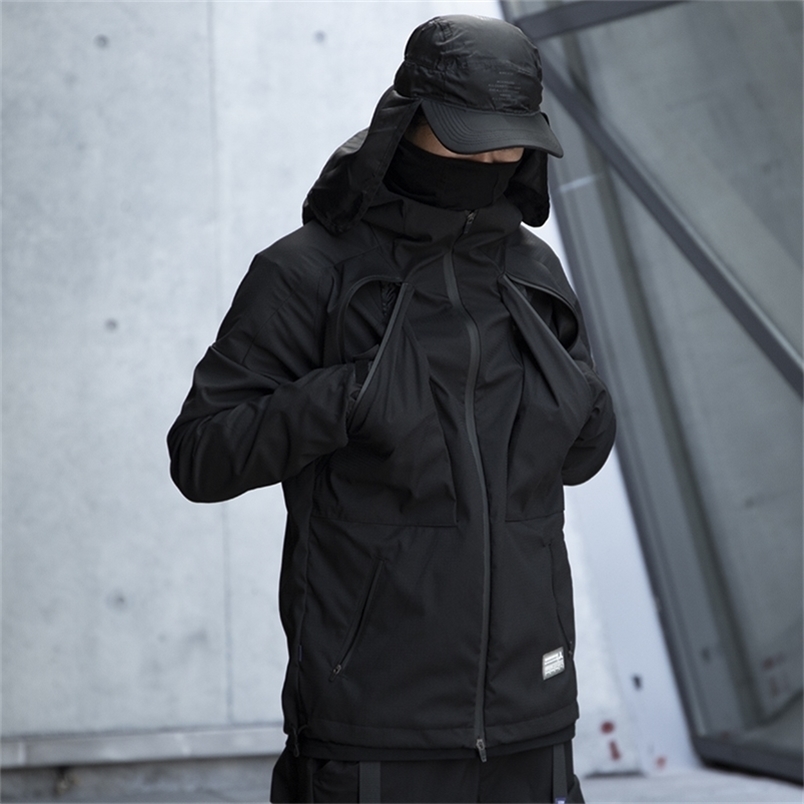 Men's Jackets WHRS Functional jacket water resistant techwear ninjawear streetwear japanese style 220912