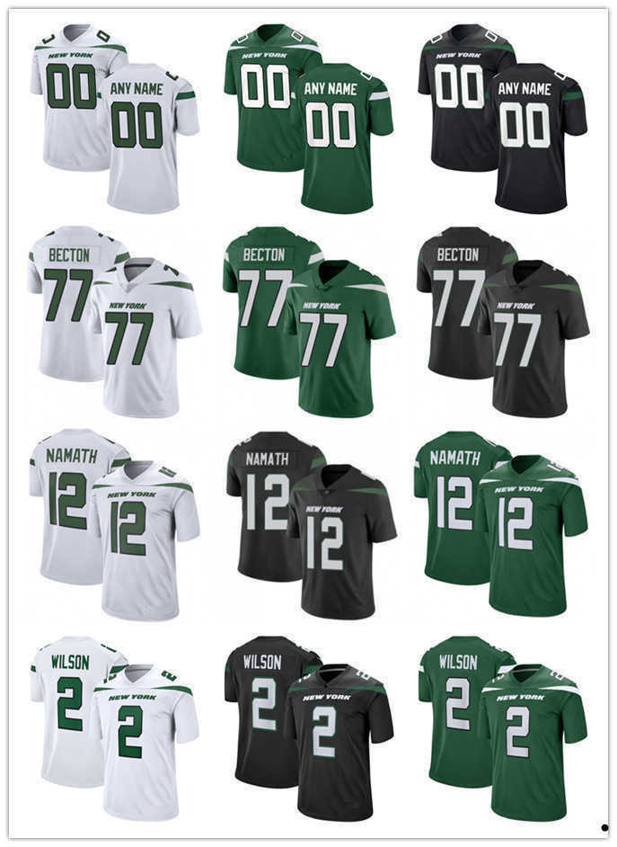 Custom Football Jerseys New York''Jets''Men 1 Ahmad Sauce Gardner 17 Garrett Wilson 2 Zach Wilson 52 Jermaine Johnson II 12 Joe Namath 8 Elijah Moore, Color
Custom Football Jerseys New York''Jets''Men 1 Ahmad Sauce Gardner 17 Garrett Wilson 2 Zach Wilson 52 Jermaine Johnson II 12 Joe Namath 8 Elijah Moore, Color