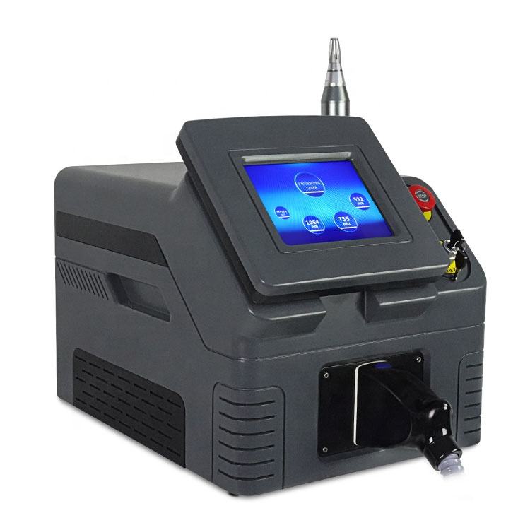 Salon Portable Q Switch Nd Yag Laser Tattoo Removal Beauty Machine Picosecond Diode Laser Blackhead Pigment Removal Skin Rejuvenation