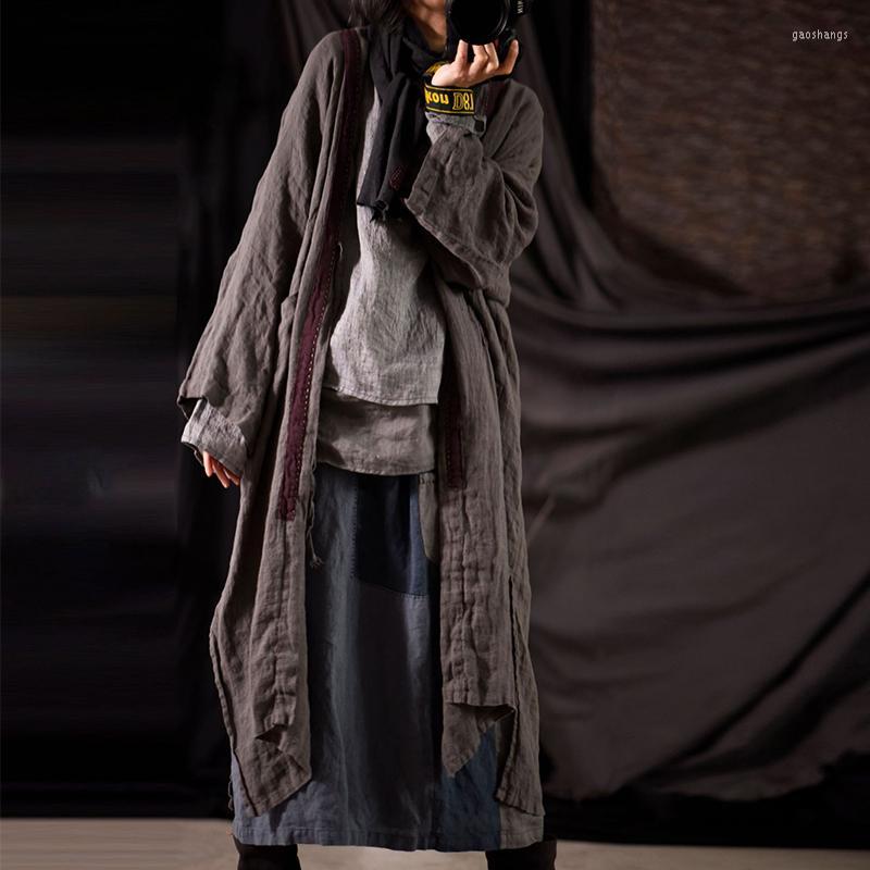 Women's Trench Coats Johnature Linen Vintage Patchwork Loose Plus Size Windbreaker 2022 Spring Retro Pockets Women Solid Color Long Coat, Gray
Women's Trench Coats Johnature Linen Vintage Patchwork Loose Plus Size Windbreaker 2022 Spring Retro Pockets Women Solid Color Long Coat, Gray