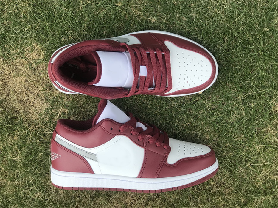 Shoes Handmade Jumpman 1 Low Women 1s Sports White Bordeaux Grey Sneakers 553560-615, #1
Shoes Handmade Jumpman 1 Low Women 1s Sports White Bordeaux Grey Sneakers 553560-615, #1
