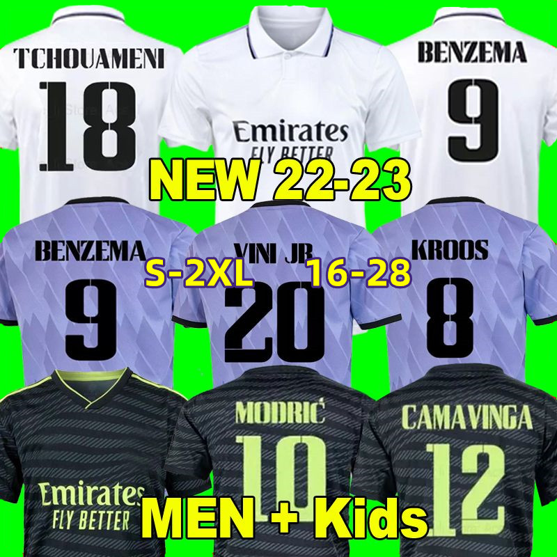 22 23 BENZEMA RODRYGO RUDIGER Real madrids jerseys football shirt VINI JR ALABA HAZARD ASENSIO MODRIC MARCELO VALVERDE CAMAVINGA camiseta men kids kit uniforms, Postage 
22 23 BENZEMA RODRYGO RUDIGER Real madrids jerseys football shirt VINI JR ALABA HAZARD ASENSIO MODRIC MARCELO VALVERDE CAMAVINGA camiseta men kids kit uniforms, Postage