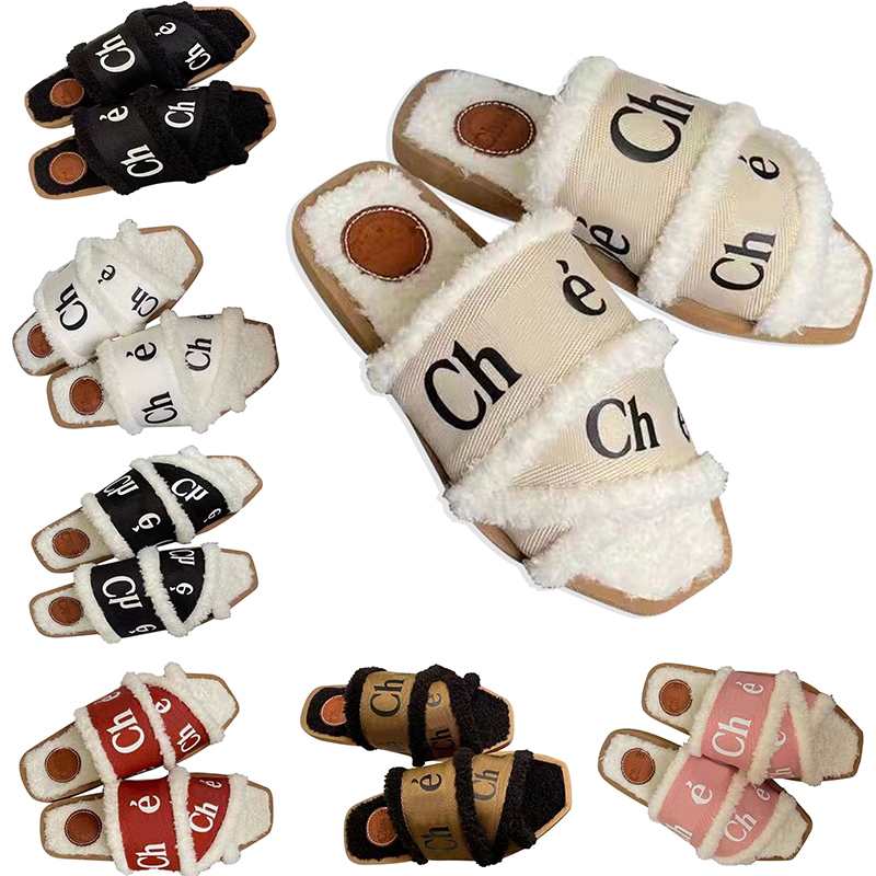 Women Designer Shearling Slides Slippers Woody Rubber Flat Mule Canvas White Black Green Pink Sail Navy Blue Womens Summer Sandals Slipper Outdoor Beach Shoes, Ny_store # 9
Women Designer Shearling Slides Slippers Woody Rubber Flat Mule Canvas White Black Green Pink Sail Navy Blue Womens Summer Sandals Slipper Outdoor Beach Shoes, Ny_store # 9