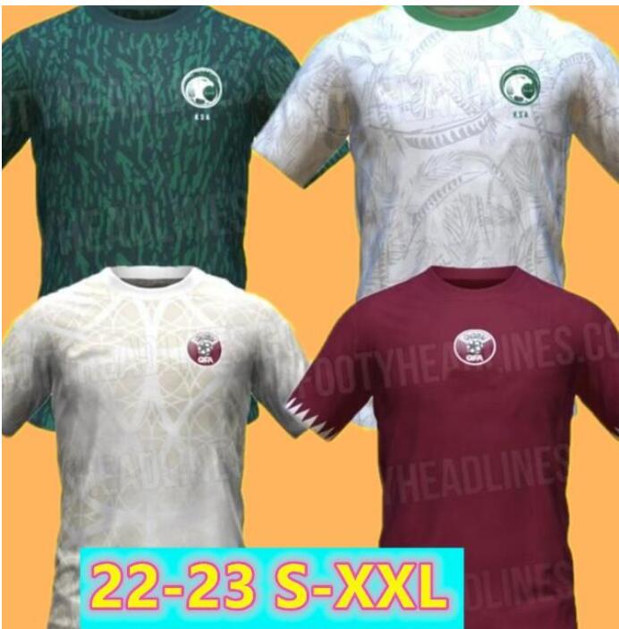 22 23 Qatar Soccer Jerseys 2023 SAUDI ARABIA Camisetas De Futbol home away third Men Adult short sleeve Football Shirt Uniforms top 22 23 national team
22 23 Qatar Soccer Jerseys 2023 SAUDI ARABIA Camisetas De Futbol home away third Men Adult short sleeve Football Shirt Uniforms top 22 23 national team