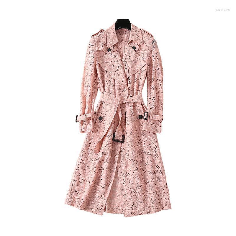 Women' Trench Coats Autumn Turn Down Collar Lace Crochet Long Sleeve Pure Color Casaco Feminino Women Coat Women, Blue
Women' Trench Coats Autumn Turn Down Collar Lace Crochet Long Sleeve Pure Color Casaco Feminino Women Coat Women, Blue