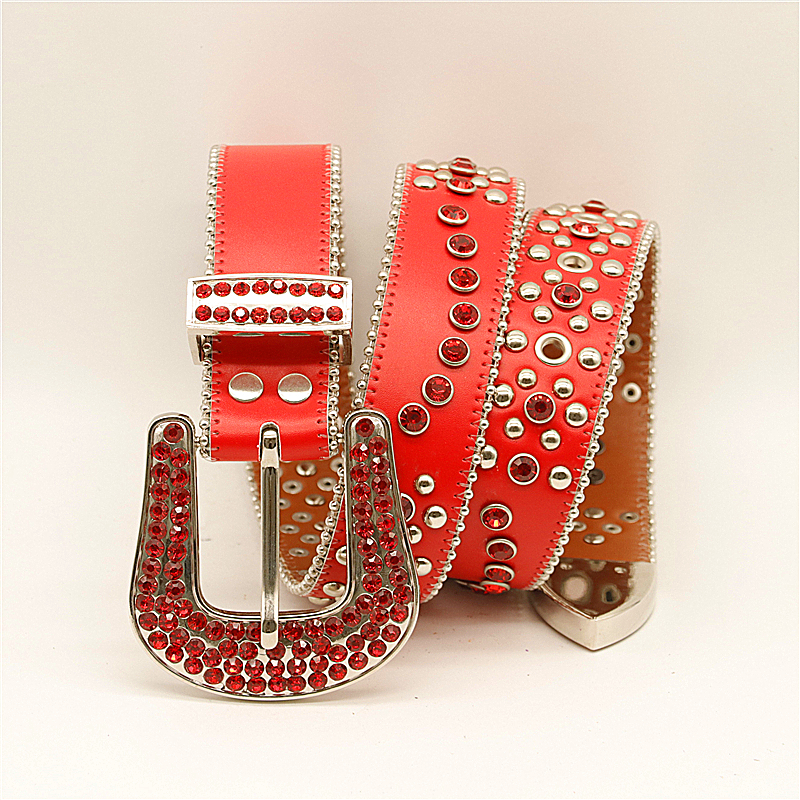 Belts Punk Rock Crystal Men Women Western Cowboy With Diamond Bing Y2K Disco E Girls For Jeans 220912