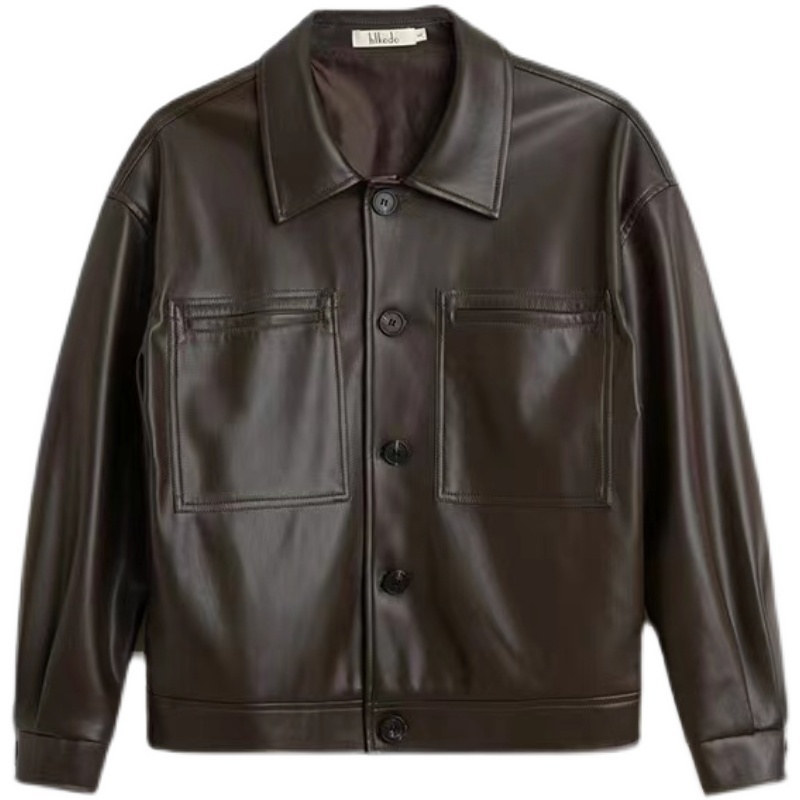 Men's Leather Faux Leather Autumn Winter Plus Cotton Leather Jacket Men Warm Fashion Casual Motorcycle Jackets Mens Streetwear Hip-hop Bomber Jac