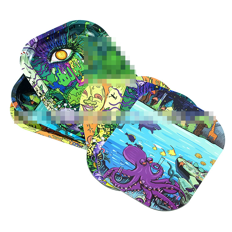 Cartoon Smoking Accessories Tobacco Rolling Tray Metal Cigarette Tobacco Disc Tinplate with Magnet lid Herb Handroller
Cartoon Smoking Accessories Tobacco Rolling Tray Metal Cigarette Tobacco Disc Tinplate with Magnet lid Herb Handroller