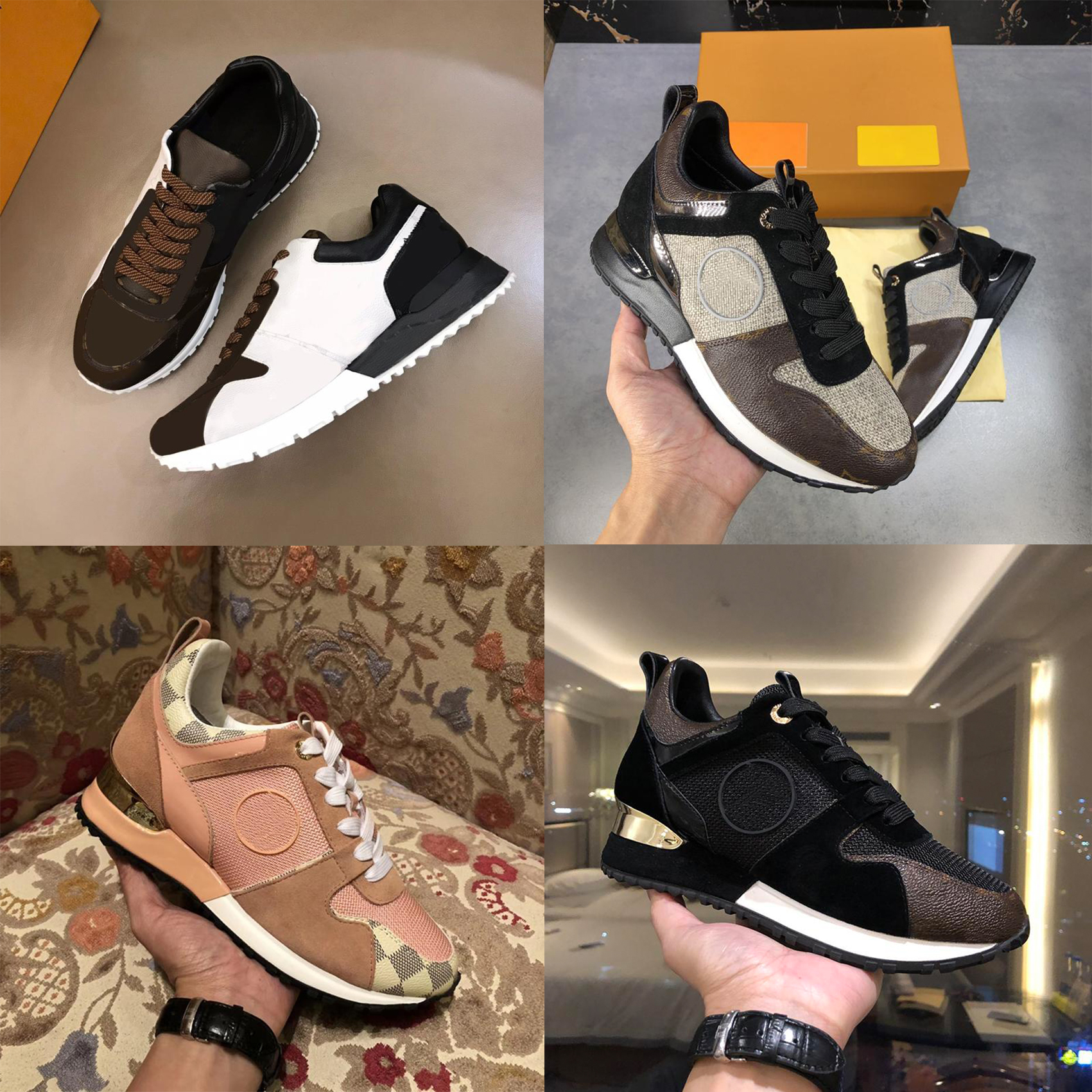 Designer Casual Shoes Men Women Run Away Sneakers Shoe Designer Calf Leather Mesh Mixed Color Trainer Retro Splicing Stylist Unisex Sneaker Size35-46, 10
Designer Casual Shoes Men Women Run Away Sneakers Shoe Designer Calf Leather Mesh Mixed Color Trainer Retro Splicing Stylist Unisex Sneaker Size35-46, 10
