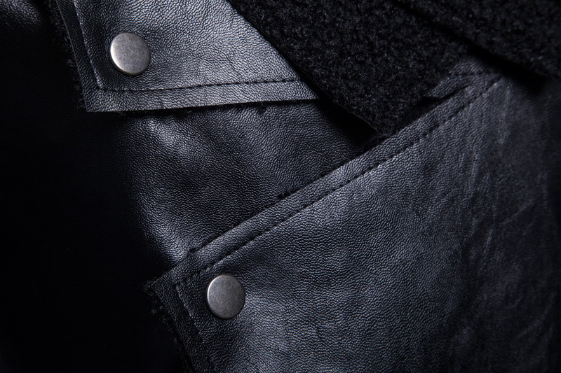 Men's Leather Faux Jackets Autumn European Size Motorcycle Jacket Personality Irregular Punk Coat 220913