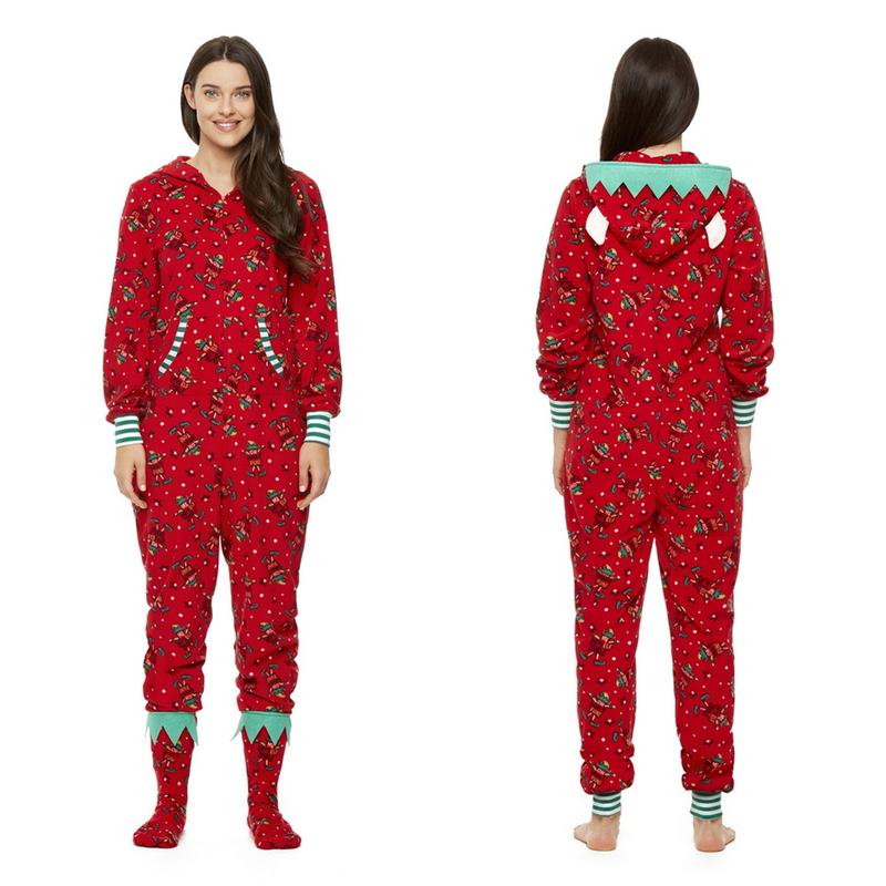 Family Matching Outfits Christmas Pajamas Set Mother Fahter Kids Matching Outfits Cute Soft Hooded Rompers Overalls Jumpsuits Xmas Family Look 220913