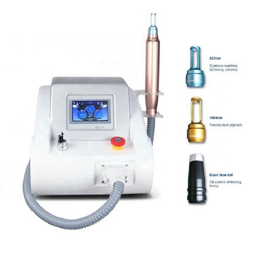 Portable Picosecond Laser Machine - Tattoo and Pigment Removal, Carbon Peeling, Facial Cleaning, Skin Rejuvenation Equipment for Professional Beauty T