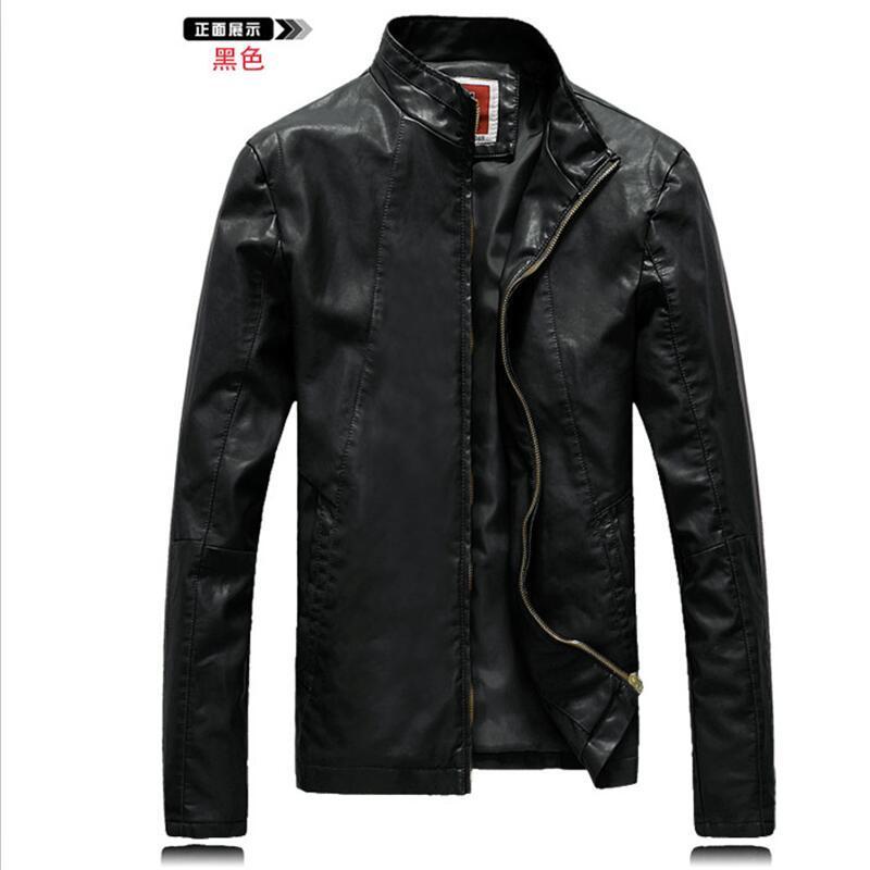 Men's Leather Faux S-4XL White Jacket Spring Coat Short Slim Motorcycle Clothing Male Outerwear 220913