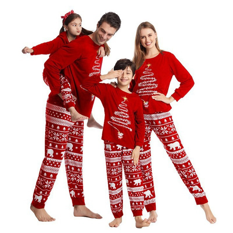 Family Matching Outfits Couple Family Christmas Pajamas Year Costume For Children Mother Kids Clothes Matching Outfits Christmas Pajamas Set 220913