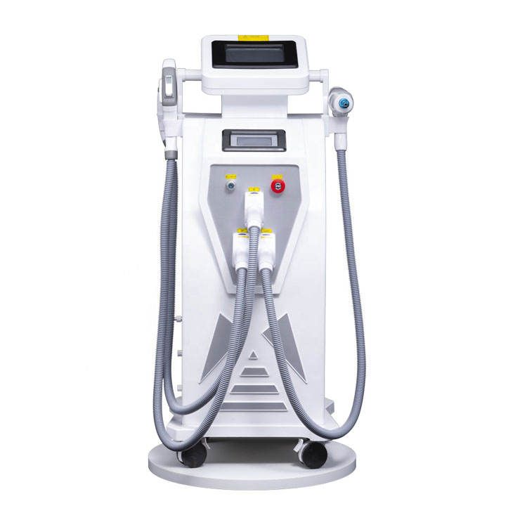 3 Handles Ipl Laser Hair Removal Dark Spot Remove Pico-Laser Removal Tattoo Nd yag Pico Acne Treatment RF Beauty Salon