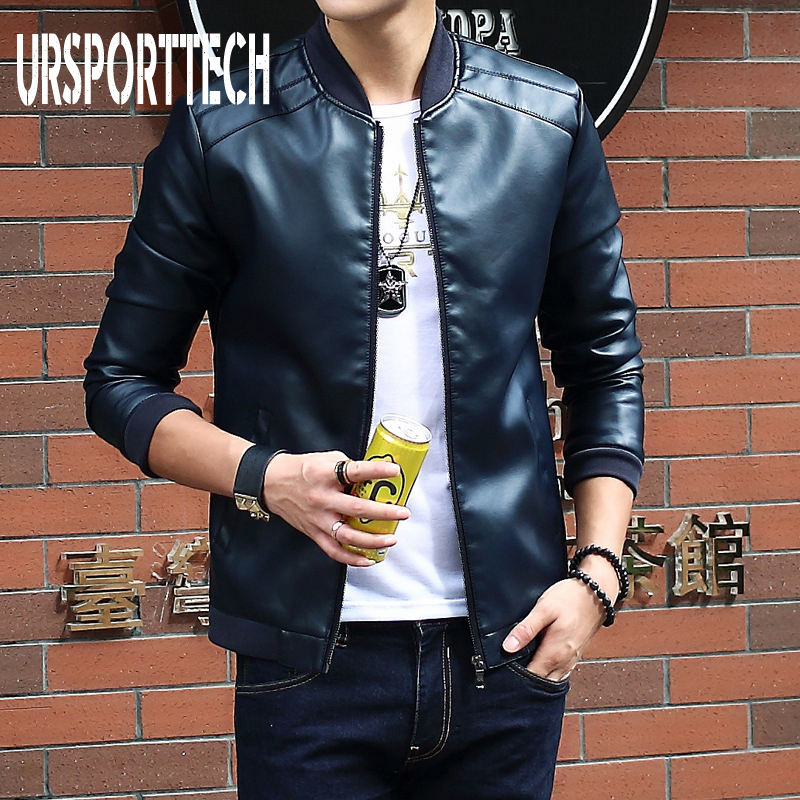 Men's Leather Faux Mens PU Jackets Coats Motorcycle Biker Jacket Men Autumn Winter Clothes Male Classic Winderbreaker Coat 220913