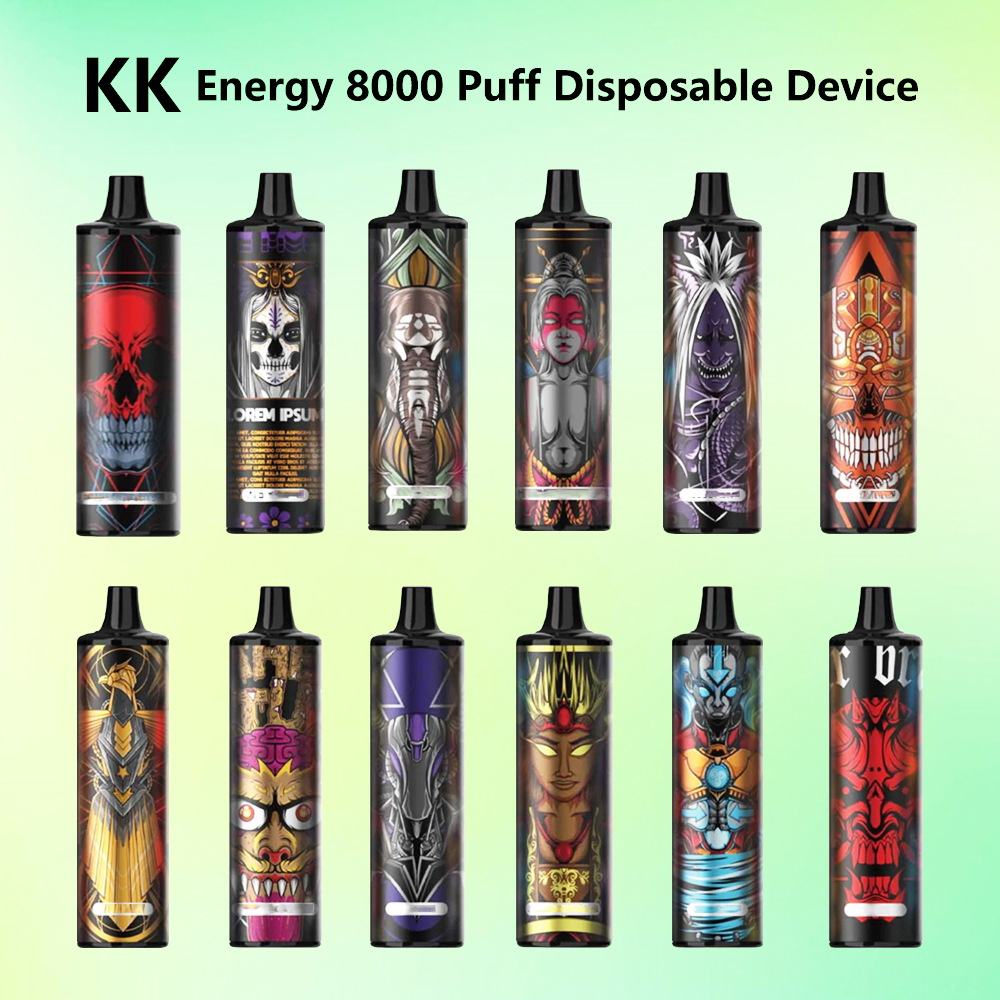 new KK energy 8000 puffs disposable vape device mesh coil prefilled 16ml pod 12 flavors e cigarette puff vape pen ecig rechargeable disposable cigarette vapes pens
new KK energy 8000 puffs disposable vape device mesh coil prefilled 16ml pod 12 flavors e cigarette puff vape pen ecig rechargeable disposable cigarette vapes pens