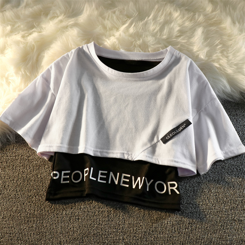 Women's Two Piece Pants 3 Pieces Set Summer Women Cargo Pants Suit Set Streetwear Outfit Harajuku Short Sleeve Trousers Crop Tops Tee Shirt #TZ05