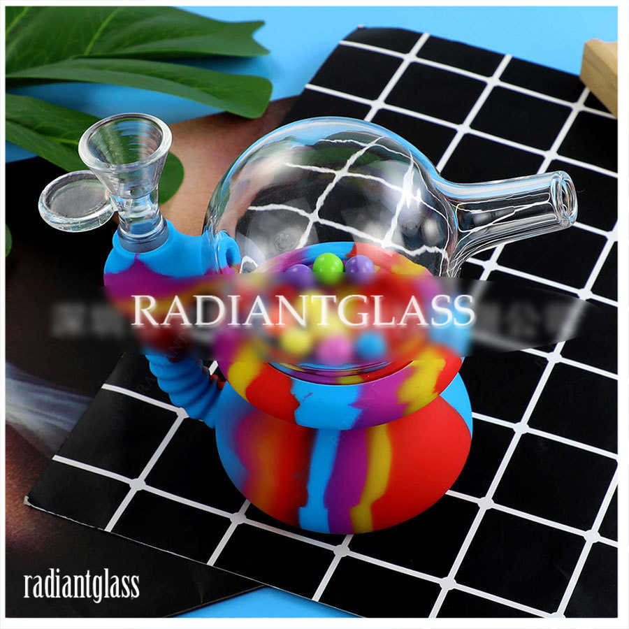 4.6" Silicone Bong Water Pipes Hookahs Creative marbles water transfer printed glass small bubbler bongs Hookah Free Bowl dabber tools dab rig
4.6" Silicone Bong Water Pipes Hookahs Creative marbles water transfer printed glass small bubbler bongs Hookah Free Bowl dabber tools dab rig