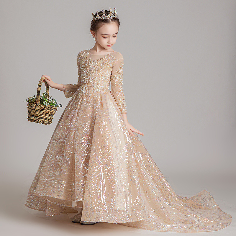 Vintage Lace Flower Girl Dresses Girl Pageant Dresses Sweetheart 2023 Crystal junior Girls Formal Dress Kids Prom Communion Gowns