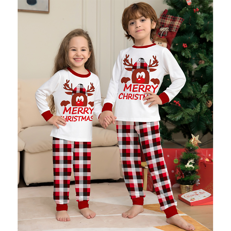 Family Matching Outfits Family Christmas Matching Pajamas Set Xmas Father Mother Kids Clothes Pyjamas Mom And Daughter Son Sleepwear Look Outfits 2209